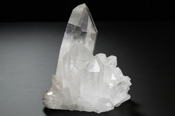 Clear Quartz Crystal Cluster - Brazil - Beautiful Terminations #306054